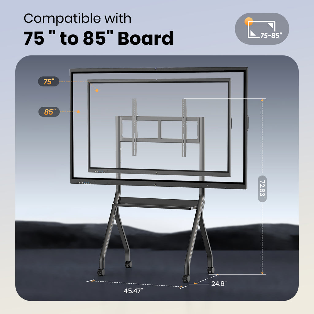 Cryonavis 4K UHD Interactive Touchscreen Smart Board, Android 14 Wireless Digital Whiteboard with Open App Ecosystem, Wall-Mounted Smartboard for Classroom Home Office Studio